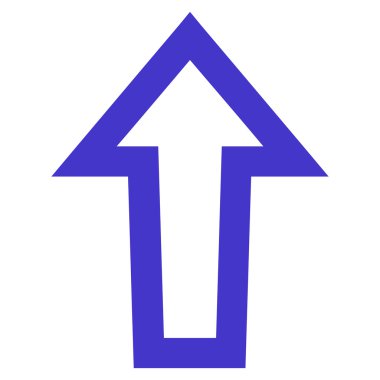 Anahat vektör simge yukarı ok