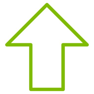 Anahat vektör simge yukarı ok