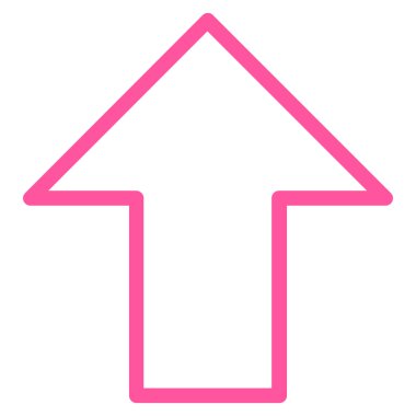 Kontur vektör simge yukarı ok