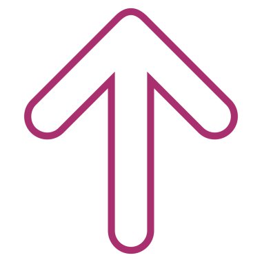 İnce çizgi vektör simge yukarı yönlü ok