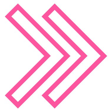 Üst karakter sağ kontur vektör simgesi