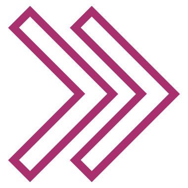 Üst karakter sağ kontur vektör simgesi