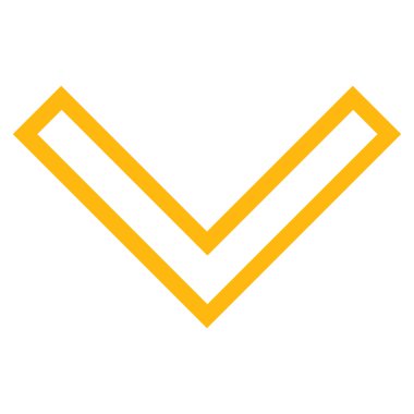 Anahat vektör simgesi aşağı ok ucu