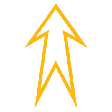 Kontur vektör simge yukarı ok