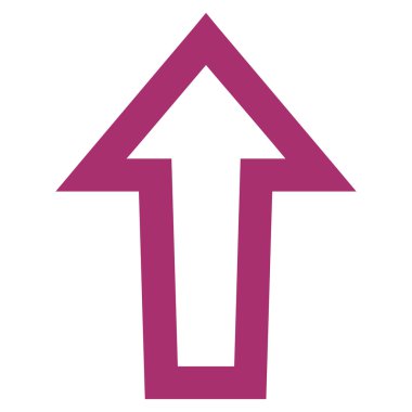 İnce çizgi vektör simge yukarı ok