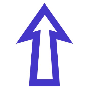 Kontur vektör simge yukarı ok