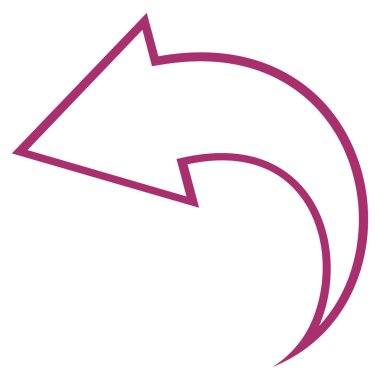 Kontur vektör simgesi geri al