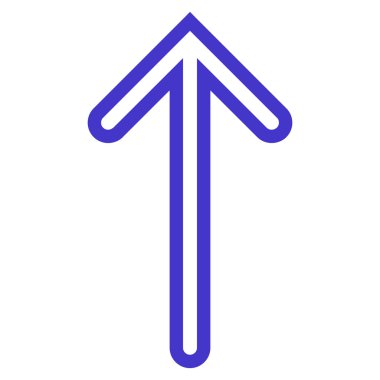 Kontur vektör simge yukarı ok