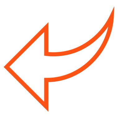 Anahat vektör simgesi geri al