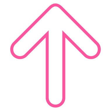 Kontur vektör simge yukarı yönlü ok