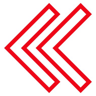 Shift Sol ince çizgi vektör simgesi