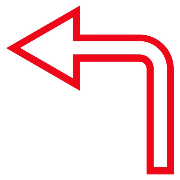 Links abbiegen Vektor-Symbol — Stockvektor