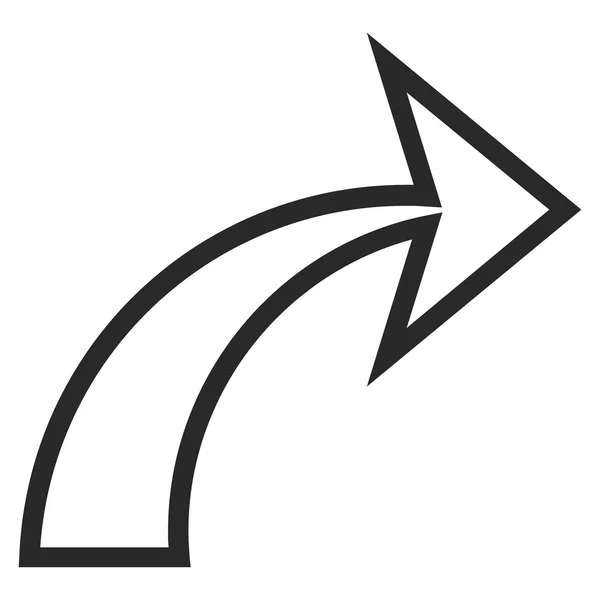 Thin Line Vektor Icon wiederholen — Stockvektor
