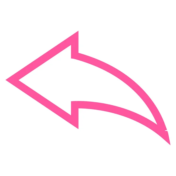 Deshacer línea delgada Vector icono — Vector de stock