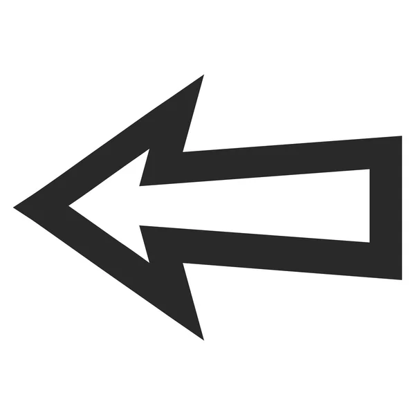 Pfeil links umreißt Vektor-Symbol — Stockvektor