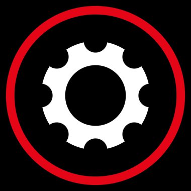 Vites düz yuvarlak vektör simgesi