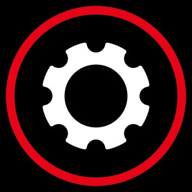 Vites düz yuvarlak vektör simgesi