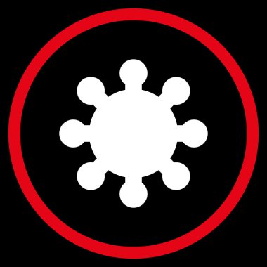 Vites düz yuvarlak vektör simgesi