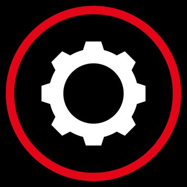 Vites düz yuvarlak vektör simgesi