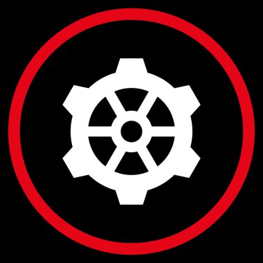 Vites düz yuvarlak vektör simgesi