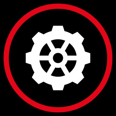 Vites düz yuvarlak vektör simgesi