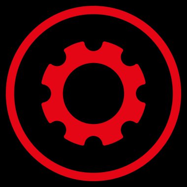 Vites düz yuvarlak vektör simgesi