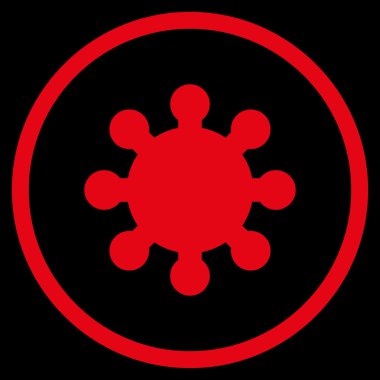 Vites düz yuvarlak vektör simgesi