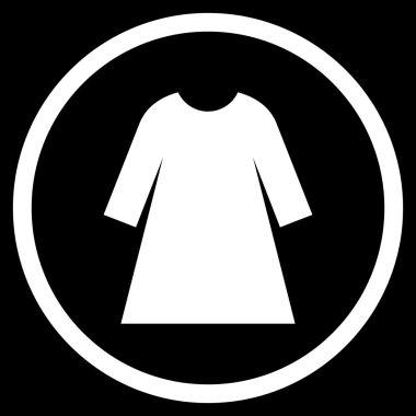 Woman Dress Flat Rounded Vector Icon