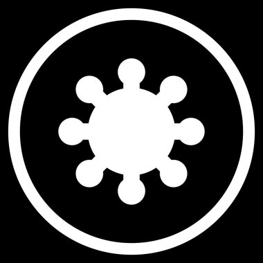 Vites düz yuvarlak vektör simgesi