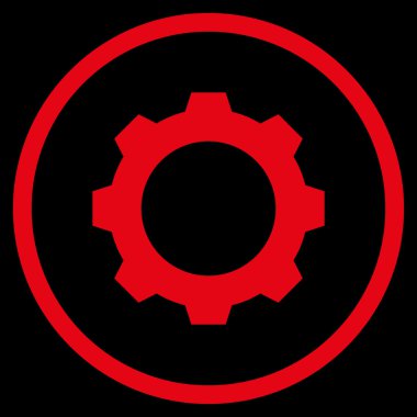 Vites düz yuvarlak vektör simgesi