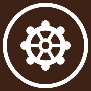 Vites düz yuvarlak vektör simgesi