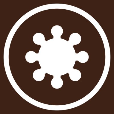 Vites düz yuvarlak vektör simgesi