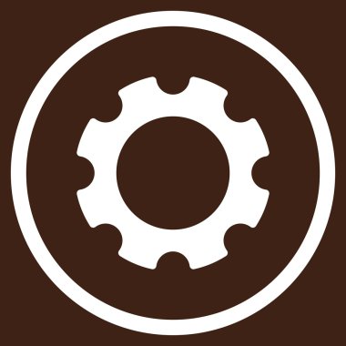 Vites düz yuvarlak vektör simgesi