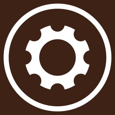 Vites düz yuvarlak vektör simgesi