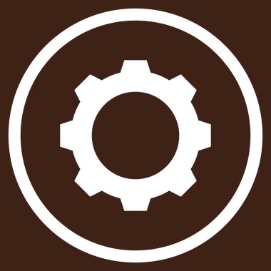 Vites düz yuvarlak vektör simgesi