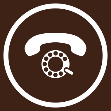 Vektör simge yuvarlak daire darbeli arama