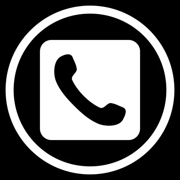 Telefone Flat Rounded Vector Icon —  Vetores de Stock