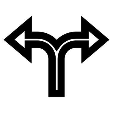 Kavşak yaptı şu kontur vektör simgesi