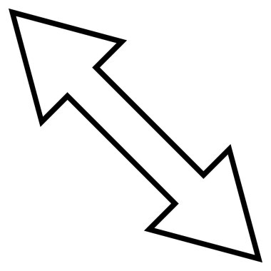 Çapraz vuruş vektör simgesi ters çevir