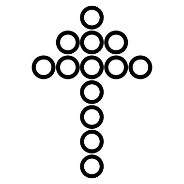 Yuvarlak ince çizgi vektör simge yukarı ok