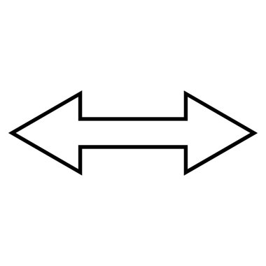 Fiske vurmak yatay kontur vektör simgesi