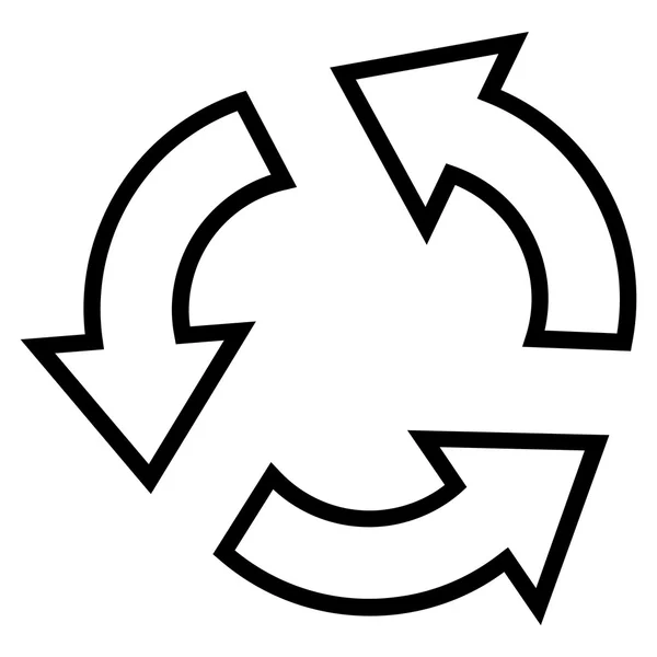 Recyclen van dunne lijn Vector Icon — Stockvector