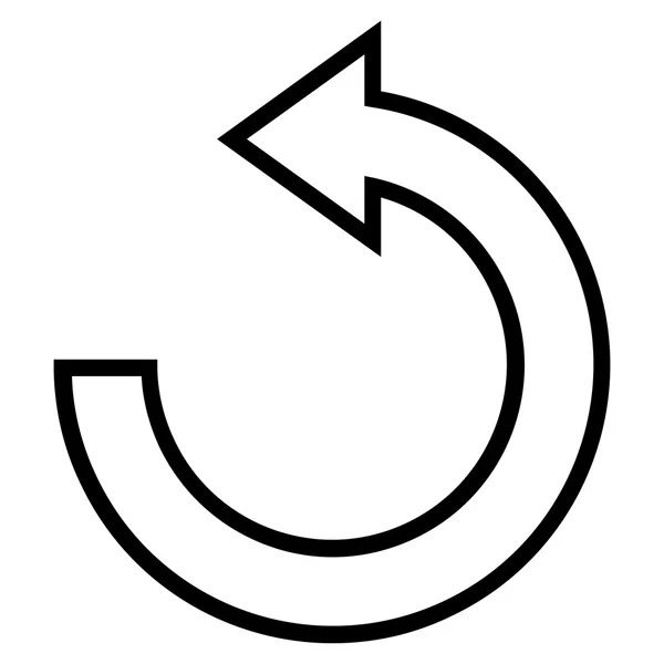 Вращение контурной векторной иконы Ccw — стоковый вектор