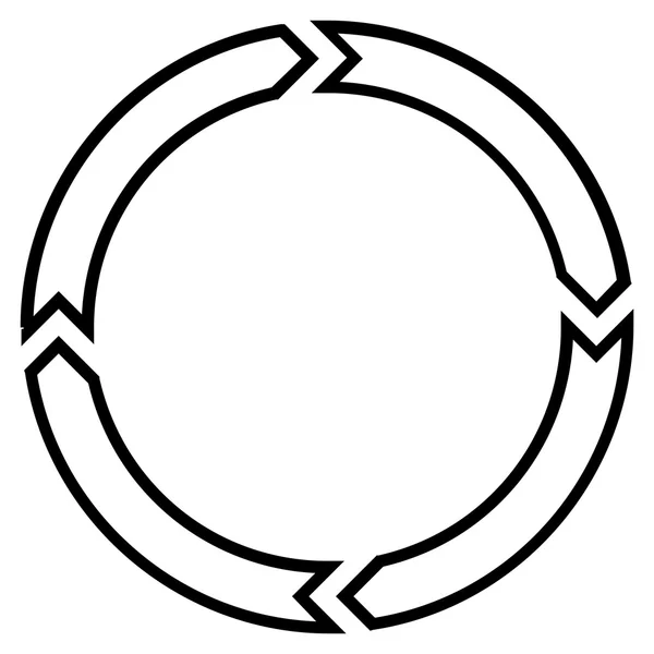 Rotation Circle Stroke Vector Icon — Stock Vector
