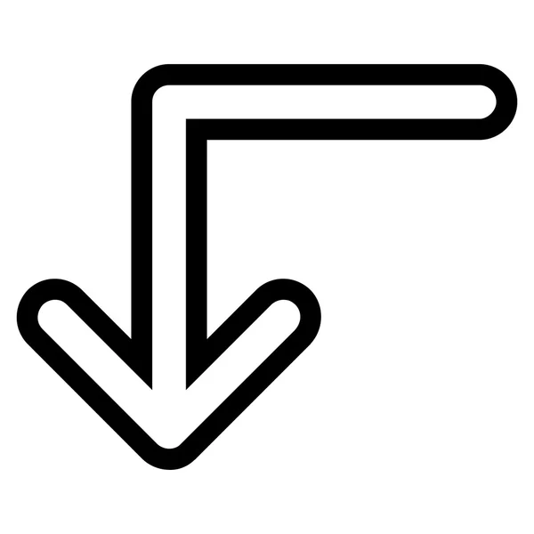 Kapcsolja le a Stroke Vector Icon — Stock Vector