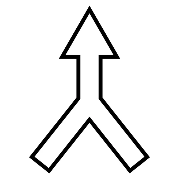 Икона "Контурная стрелка" — стоковый вектор