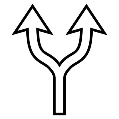 İnce çizgi vektör simge yukarı seçim ok