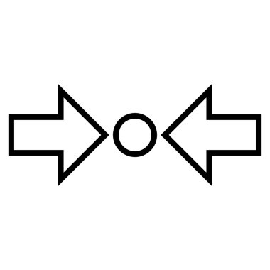 Basınç yatay kontur vektör simgesi