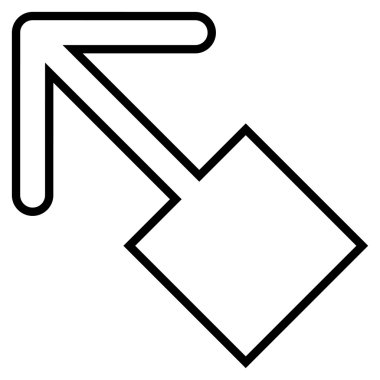 Anahat vektör simge sol çekin