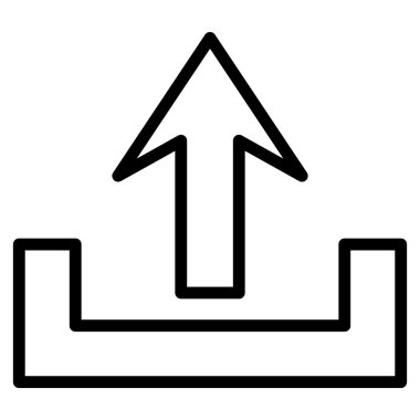 Kontur vektör simge yüklemek